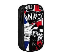 Sid Vicious - Estuche multifuncional para lápices, 2 compartimentos con cremallera y 8 ranuras (ideal para uso diario)
