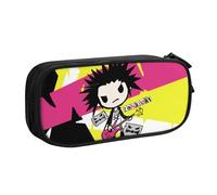 Sid Vicious - Estuche para profesores y estudiantes, doble cremallera + 3 bolsillos de malla, diseño fácil de lavar a mano