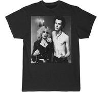 SID Vicious SID and Nancy T-Shirt Graphic tee Mens Shirt Black XXL