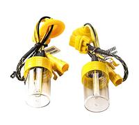Sidaqi 2 x Bombillas de xenón H1 HID 6000 K xenón blanco Reemplazo para bombillas de faros delanteros de automóviles Lámpara de haz alto/bajo