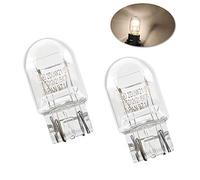 Sidaqi 2 x W21 / 5W 580 7443 Bombilla DRL blanca súper cálida Luz antiniebla trasera Xenón Exterior mejorada Bombilla de coche-blanco cálido