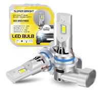 Sidaqi HB4 9006 Bombilla LED 6000K Blanco 1:1 Mini Tamaño 32000LM LED HB4 con Ventilador, Kit de Conversión de Faro 9006 12V para Luz Antiniebla Hi/Lo Beam -2PCS