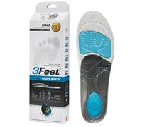 Sidas 3Feet High, Plantillas para arco alto, Plantillas para calzado de diario y de trabajo, Confort duradero, Antibacterianas y transpirables, Plantillas para calzado de hombre y mujer