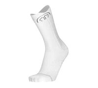 Sidas - Calcetines para correr y rastro, bandas antideslizantes, transpirables y ligeras, para hombre y mujer, blanco, 45-47
