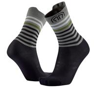 Sidas - Calcetines para correr y rastro, diseñados sin hilos cortados, confort óptimo, transpirabilidad y ligereza, para hombre y mujer, Negro , 42-44