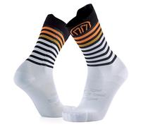 Sidas - Calcetines para correr y rastro, diseñados sin hilos cortados, confort óptimo, transpirabilidad y ligereza, para hombre y mujer, blanco, 39-41