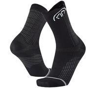 Sidas Calcetines para Running y Trail, Run Anatomic Crew, Bandas Antideslizantes, Rranspirables y Ligeros, Para hombre y mujer (FR/ES, Números, 42, 44, Regular, Regular, Negro)