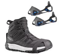 Sidas Crampones de Nieve, Zapatos de Senderismo o de Ciudad, Botas de Nieve, Crampones antideslizantes para el invierno, 9 puntas de metal, para Hielo y Nieve Duro