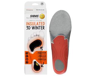Sidas Plantillas 3D Winter, Revestimiento polar, Aislamiento contra el frío, Mantenga sus pies calientes, Para esquiar, hacer senderismo o para el día a día en invierno (42-43)