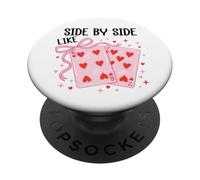 Side by Side Like 67 Cards Valentine 6 7 Youre The 6 to my 7 PopSockets PopGrip Adhesivo