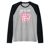 Side by Side Like 67 Valentine Cards 6 7 Youre The 6 to my 7 Camiseta Manga Raglan