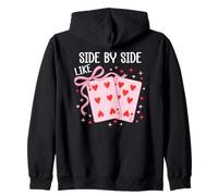 Side by Side Like 67 Valentine Cards 6 7 Youre The 6 to my 7 Sudadera con Capucha