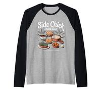 Side Chick Club Acción de Gracias Amigos Humor Cena Camiseta Manga Raglan