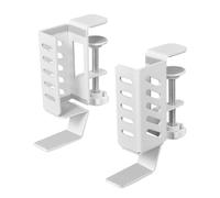 Side Desk Laptop Storage Rack - Carbon Steel Side Desk Laptop Organizer | No Drilling Adjustable Laptops Holder SideDesk Organizer | Clip Desks Shelf for Small Space for Laptops, Folders, Books