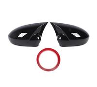 Side Mirror Cap Cover 735417229 Glossy Black Rearview Wing Mirror Cover for Grande Punto DAL EVO DAL 2005-2018, OE Replacement with Perfect Fit and Stylish Finish