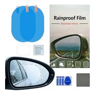 Side Mirror Film - Anti Fog And Rainproof Protective Window Sticker, Waterproof HD Shield For Auto Rearview Mirrors, Scratch Resistant Transparent Safety Film For Driving In Rainy Weather
