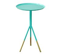 Side Table-Side Table Small Round Occasional Accent End Coffee Table for Living Room, Industrial Vintage Look (Color : White-Patch Five-Pointed star4) (Grey)