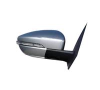 Side View Mirror Para Lifan X50 530, conjunto de espejo retrovisor exterior de puerta de ala, lente de cristal, luz de señal de giro Retrovisor Espejo Completo(Silver right)