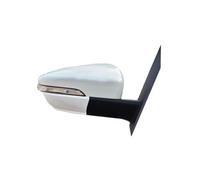 Side View Mirror Para Lifan X50 530, conjunto de espejo retrovisor exterior de puerta de ala, lente de cristal, luz de señal de giro Retrovisor Espejo Completo(White right)