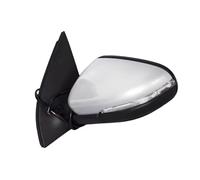 Side View Mirror Para VW Para Golf 6 2008-2013 Conjunto de espejo retrovisor 6 líneas: Ajuste eléctrico la lente calefacción, plegado manual 1PCS Retrovisor Espejo Completo(1PCS silver L)
