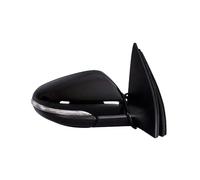 Side View Mirror Para VW Para Golf 6 2008-2013 Conjunto de espejo retrovisor 6 líneas: Ajuste eléctrico la lente calefacción, plegado manual 1PCS Retrovisor Espejo Completo(1PCS dark black R)