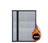 Side Zipper Cotton Curtain, Double-layer Thickened Household Cold Proof And Warm, Windproof And(Width110cm,Height80CM)