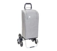 Sidebag® - Carrito de carreras plegable con 6 ruedas de aluminio, carrito de compras, bolsa extraíble, impermeable, gran capacidad, 47 L, carga máxima 30 kg, montaje escalera, fabricación francesa
