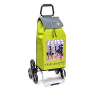 Sidebag® - Carrito de carreras plegable con 6 ruedas de aluminio, carrito de compras, bolsa extraíble, impermeable, gran capacidad, 55 L, carga máxima 30 kg, montaje escalera, fabricación francesa
