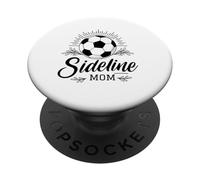 Sideline Mom Soccer Game Days Soccer Mama PopSockets PopGrip Adhesivo