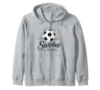 Sideline Mom Soccer Game Days Soccer Mama Sudadera con Capucha