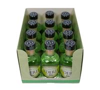 SIDERIT Gin Gingerlime 43% Vol, Pack 12 Miniaturas 50ml - Ginebra artesanal con jengibre, lima y cardamomo. Destilación en vidrio. Equilibrio cítrico y especiado, ideal para cócteles o disfrutar sola.