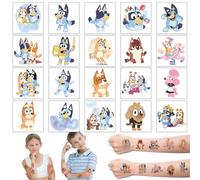 Sidesea Tatoos Temporales Niños, 20 Hojas Tatuajes Niños Impermeables Tatuajes Temporales Niños Llenado de La Fiesta para Niñas Niños Regalos de Cumpleaños Kindertattoos