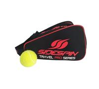 SideSpin - Neceser Travel Pro Series Black/Red | tamaño Compacto de 26x13x14cm | para Padel
