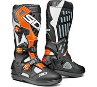 Sidi Atojo SRS Botas de Motocross, negro-blanco-naranja, tamaño 40 para Hombres