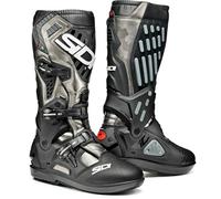 Sidi Atojo SRS Camo Botas de Motocross, negro-plata, tamaño 47 para Hombres