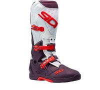 Sidi Crossair Botas de motocross, blanco-rojo, tamaño 47 para Hombres
