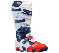 Sidi Crossair X Messy, botas 42 EU male Blanco/Azul Oscuro/Rojo