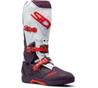 Sidi Crossair Botas de motocross, Vino/Blanco, Talla 42