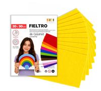 SIDI Fieltro Amarillo Vivo 20 Láminas 20x30 Tela Manualidades DIY