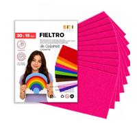 SIDI Fieltro Fucsia 20 Láminas 20x15 Tela Manualidades DIY