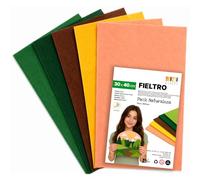 SIDI Fieltro Pack Naturaleza 5 Láminas 40x30 Tela Manualidades DIY