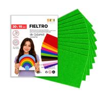 SIDI Fieltro Verde 40 Láminas 20x15 Tela Manualidades DIY