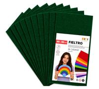 SIDI Fieltro Verde Oscuro 10 Láminas 40x30 Tela Manualidades DIY