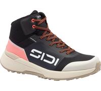 Sidi Fluxx Mid Zapatos de moto impermeables, negro/arena, Talla 41
