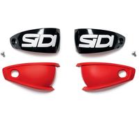 Sidi Mag-1 Asymmetric Copa del talón, negro/rojo, Talla única
