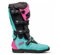 Sidi XPower SC Botas de motocross, negro-rosa-verde, tamaño 40 para Hombres