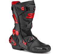 Sidi Rex Air Botas de moto, blanco-rojo, tamaño 45 para Hombres