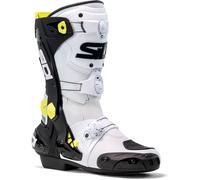 Sidi Rex Botas de moto, negro-blanco-amarillo, tamaño 39 para Hombres