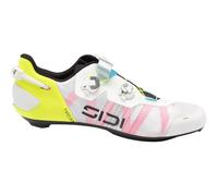Sidi Wire 3 Road - Zapatillas para hombre, blanco/amarillo fluo, 44
