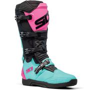 Sidi XPower SC Botas de motocross, negro-rosa-verde, tamaño 41 para Hombres